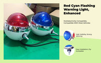 Waterproof red-blue LED motorcycle light