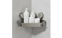 Suction Cup Corner Shelf Large Capacity No Shower Organizer Heavy Duty
