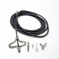 Drain Auger with Attachments Professional Drain Cleaning Cable Manual Solid Core Cable for Plumbers