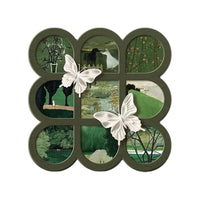 Dimensional Butterfly Tabletop Display Beautiful Butterfly Display Frame Premium Grid Frame with Butterflies Modern for Nightstand
