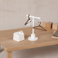 Miniature Clothes Rack Set Simulation Model for Miniature Scene