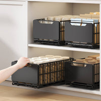 Under Sink Organizer Foldable Pull-out Cabinet Drawer Effortless Gliding