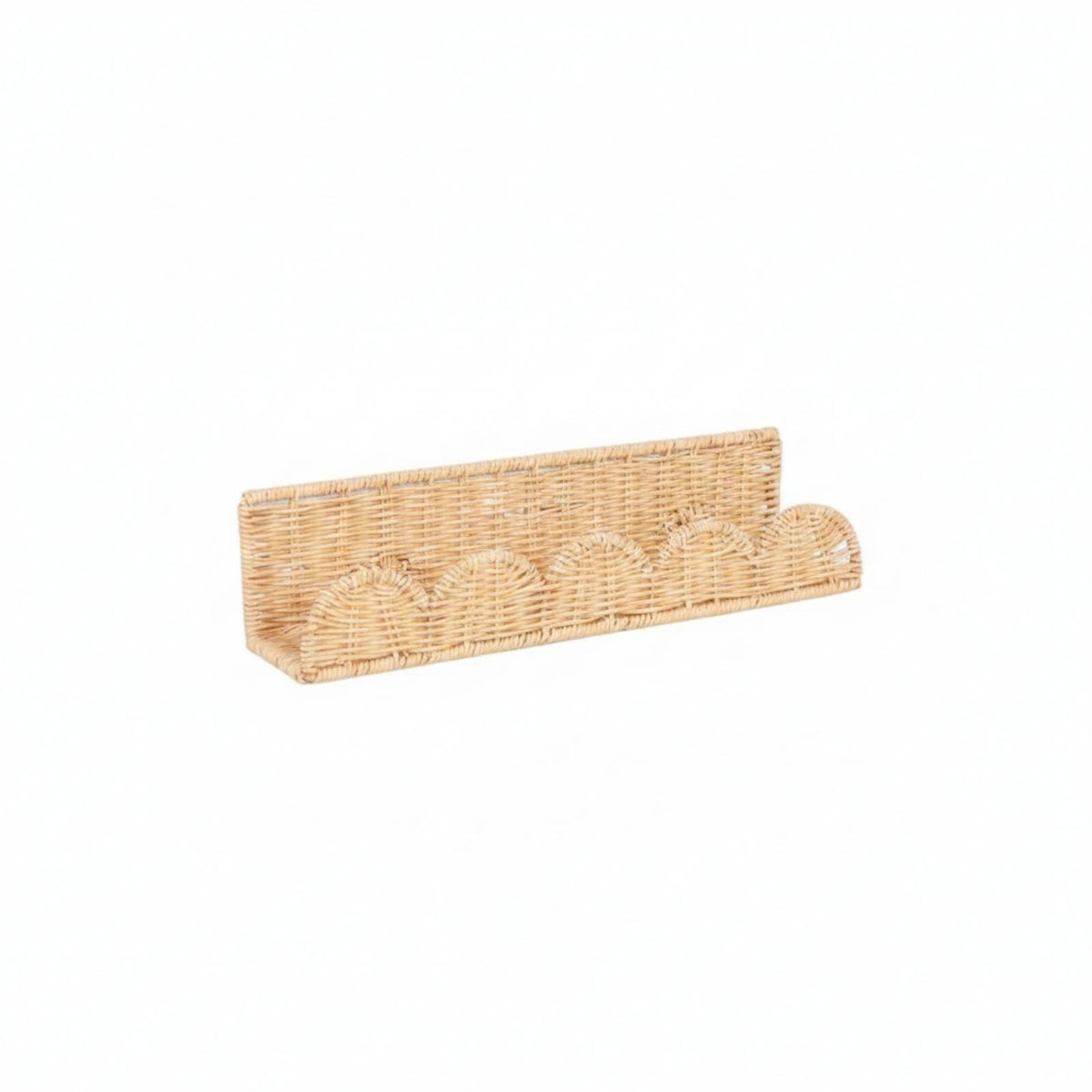 Rattan-Style Basket Woven Wall-Mounted Basket Slim for Bedroom, Living Room