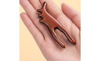 Hand Polished Sandalwood Ear Reflexology Tool Ergonomic Design Wooden Ear Massage Tool for Home SPA