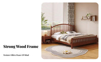 Nordic design Queen Size Spindle Frame contemporary minimalist Design Spindle Headboard Frame Minimalist Aesthetic Bedroom Furniture durable Construction for Newlyweds, partners, Homeowners, Apartment, Guest Room, Rental Property