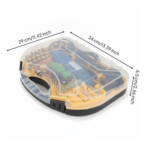 Rotary Tool with Soft Shaft Electric Rotary Tool with Accessory Kit Versatile Mini for Workshops