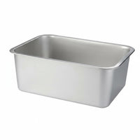 Rectangular Steel Basin Easy to Clean Food Pan Deep Design for Chefs, Home Cooks