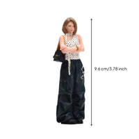 Shoulder Bag Crossed Arms Mini Figure Dot Pattern Outfit Figurine
