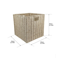 Foldable Storage Basket Collapsible for Shelves, Bedroom, Organizers, Homeowners