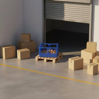 Beer Crate Model Lightweight Miniature Decor Gift Idea for Scene Display