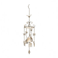 Cast Iron Wind Chime Retro Charm Bronze Wind Chime Gift Idea Outdoor Decor for Garden, Courtyard, Balcony