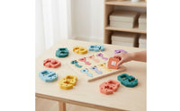 Educational Locking Panel Logical Thinking Practice Key and Lock Matching Game Early Learning Shape Sorting Toy for Preschoolers, Kids, Preschool