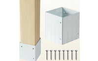4 Pieces Adjustable Post Wrap with Screws Telescoping for Contractors