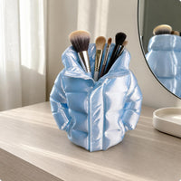 Puffer Jacket Pen Holder Decorative Jacket-Shaped Pen Holder Open Top