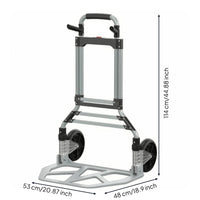 Folding Hand Truck Smooth Portable Trolley Space-Saving for Delivery Drivers