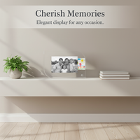 Magnetic Acrylic Photo Frame with Rounded Corners, Double-Sided Display