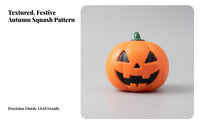 Pumpkin | Smooth Glossy Finish, Jack-O'-Lantern Ornament, for Desk