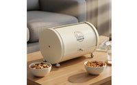 Cylindrical Storage Box Rounded Ends Metal Storage Box Front-Opening