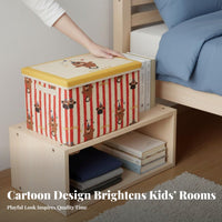 Foldable Toy Chest Foldable Storage container With Lid for Bedroom, young children, Girls