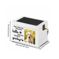 Pet Memorial Box with Photo Frame Personalized for Grieving Families