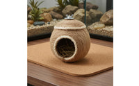 Handwoven Round Bird Nesting House Circular Entrance Rope Bird House Natural Tan Roosting Pocket Small Birds