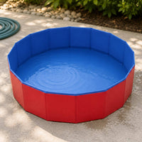 Foldable Pet Bathing Tub Easy to Stow Grooming Station Waterproof