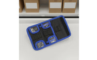 Tool Organizer Hook-and-Loop Flaps Foldable Tool Bag Stitched Pockets
