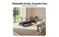 Aluminum Alloy Reformer Full Body Workout Pilates Reformer Bed Spring Resistance System Multifunctional Stretching Shaping Equipment for Women