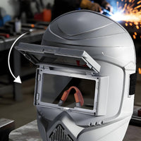Auto Darkening Weldings Helmet Lightweight Metal-Joining Headgear Comfortable Guard Visor for Hobbyists, Workshop
