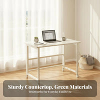 Foldable Rolling Desk Foldable Design Rolling Computer Rolling Table Space-Saving With Storage Shelf for Students