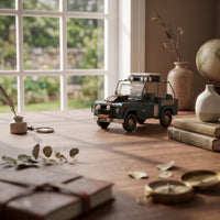 Trail-Capable Vehicle Model Distressed Car Model with Spare Tire for Shelf