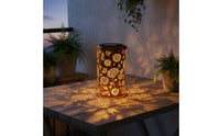 Solar Hanging Lantern Hollow Pattern Solar Lantern Waterproof for Camping, Yard