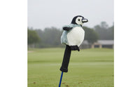 Soft Golf Cover with Knit Sleeve Sheltering Penguin Golf Club Cover Novelty Penguin Headcover for Golfers