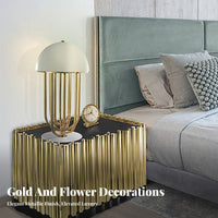 Single-Drawer Nightstand Light Luxury Design Bedside Cabinet Modern aesthetic scuffResistant for Homeowners