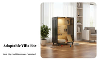 Luxury Villa Design Multi-Level Feline Condo Spacious Interior Multi-Level Feline Cabinet Easy to Pet-Friendly Furniture Good Ventilation for Indoor Felines, Kittens, Felinetery, Play Area, Living Room, Home