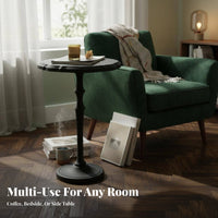 Three-Legged circular table Retro Aesthetic Nightstand Space Saving for Living Room