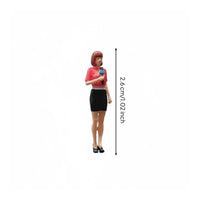 1:64 Scale Reporter Figures Realistic Scene News Crew Model Set Hand Painted News Reporter Figure for Collectors, Dioramas