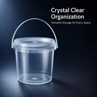 Bucket Lid Carry Handle Storage Container, Transparent Storage Bucket Lid, Handle Storage Unit Conta - Image 10