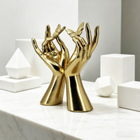 Gold Butterfly Resin Figurine for Living Room
