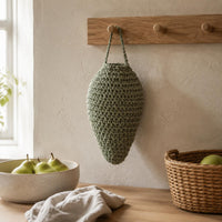 Handmade Fruit Net Bag Breathable Decorative Crochet Storage Pouch Reusable