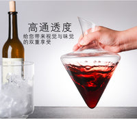厂家一手货源跨境冰桶醒酒器玻璃 现货供应酒吧醒酒器套装斜口