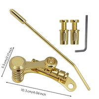 Tremolo-Style Guitar Bridge Sustain Improvement Adjustable Roller Bridge String Breakage Reduction Tailpiece Bar Tailpiece
