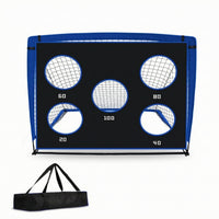 Football Training Goal with Target 420D Oxford Football Target Net Foldable Practice Net with Holes for Yard