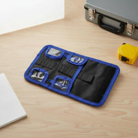 Tool Organizer Hook-and-Loop Flaps Foldable Tool Bag Stitched Pockets