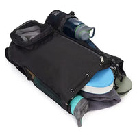 Mesh Drawstring Backpack for Swimming, Beach, Gym, and Travel with Wet Bag