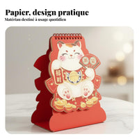 Horse Year Art Desk Calendar, Chinese Monthly Planner, Corporate Gift