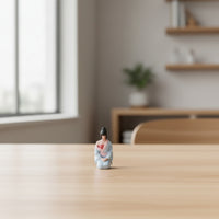 Kimono Girl Figurine Painted Kimono Girl Figure Tiny Miniature Female Figurine for Collectors, Dioramas