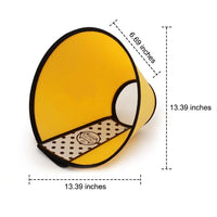 Post Surgery Cone for Pet Recovery, Transparent Anti-Bite Guard with Colored Edge, Snap Button Cone Recovery to Prevent Biting for Dogs and Cats