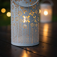 Waterproof Dragonfly Cutout Lantern Auto On/deactivate Hollow Metal Solar Lantern Outdoor Lighting for Patio