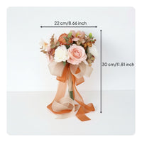 Artificial Wedding Bouquet Realistic Bouquet with Roses Floral for Brides